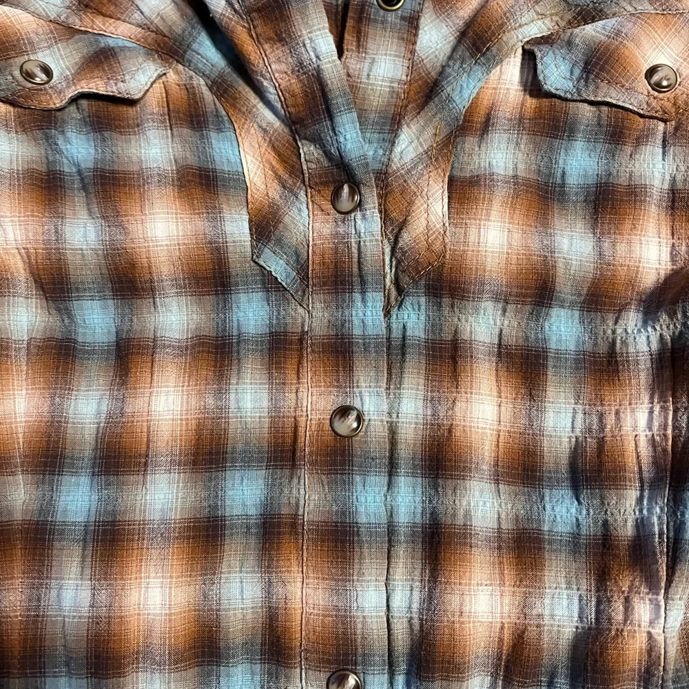 Plaid Button-Up Dress - Picture 8 of 10